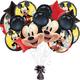Mickey Mouse Forever Foil Balloon Bouquet with Balloon Weight, 13pc, Premium